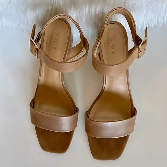 Nisolo Block Heels in Honey/Beige, Size 11 - Picture 11 of 12